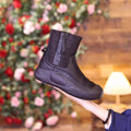 Women’s Plush Snow Boots – Waterproof Side-Zip Winter Boots