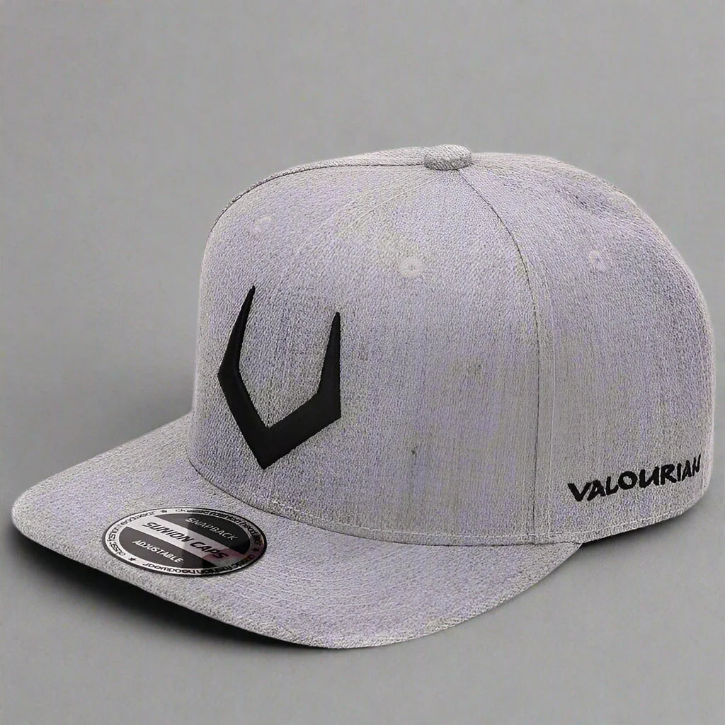 Unisex Grey Wool Snapback